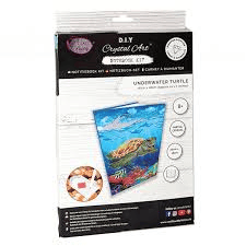 Crystal Art Notebook Kit: Underwater Turtle